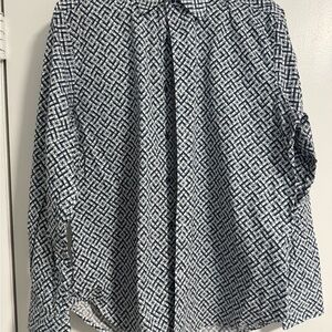 Robert Graham Blue and White Long Sleeve Shirt